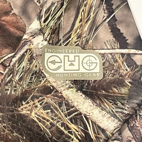 Mossy Oak Large Camouflage Pullover Hooded Pockets Long Sleeve Hunting Outdoors - Picture 4 of 6