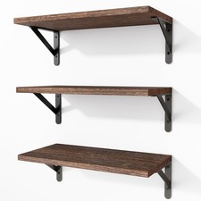 Fixwal Floating Shelves for Wall Wood Wall Mounted Shelves for B