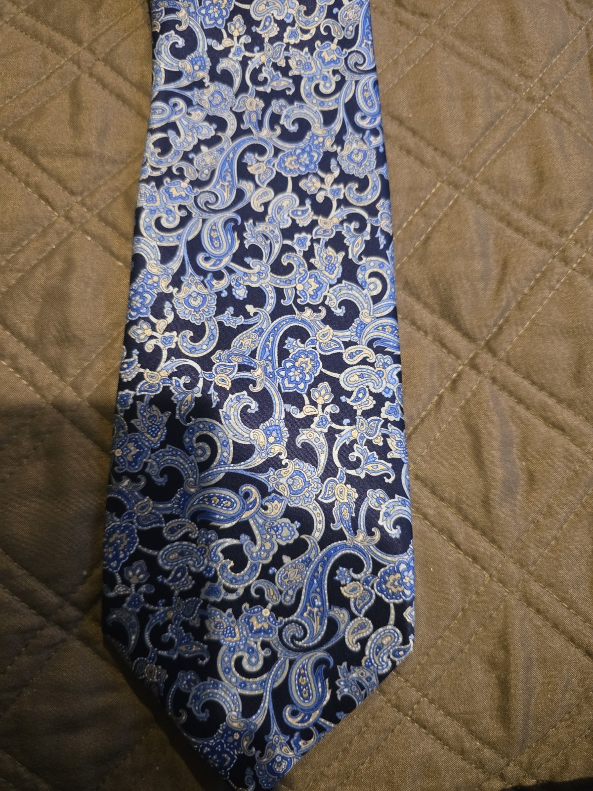 Stefano Ricci luxury collection Blue paisley silk tie made in italy