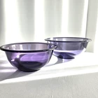 2 Pyrex Amethyst Purple Glass Nesting Bowls Set 1 Qt & 1.5 Quart Baking Cooking
