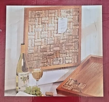 Wine Enthusiast Wine Cork Bulletin Board Kit – DIY Frame Only – New Open Box