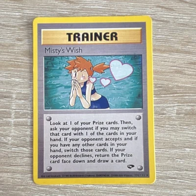 Wizards Pokémon JCC Misty’s Wish 108/132 Dresseur Anglais 1999 Vintage - Photo 1/2