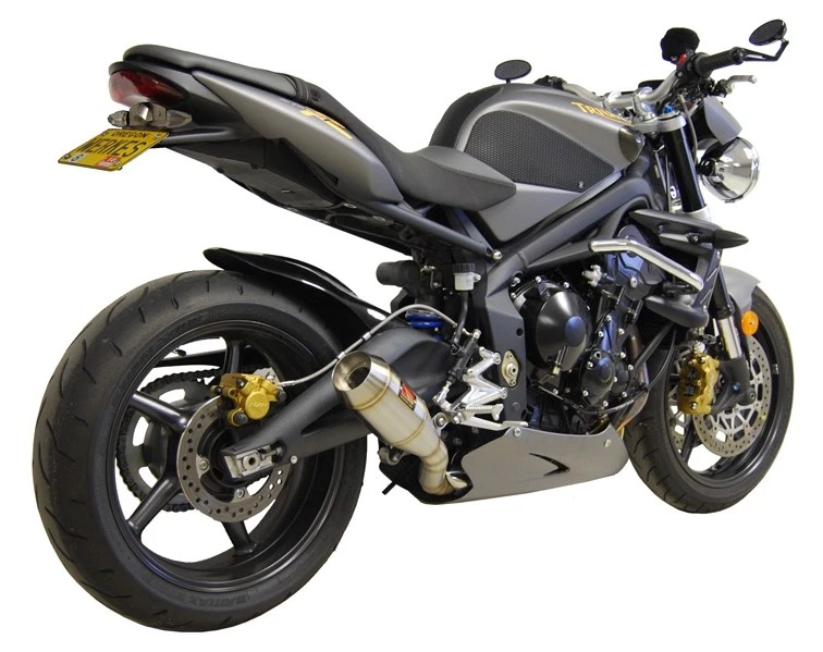 GP Slip On Escape Competition Werkes WT676-S para 08-12 Triumph Street Triple Foto 2 de 2