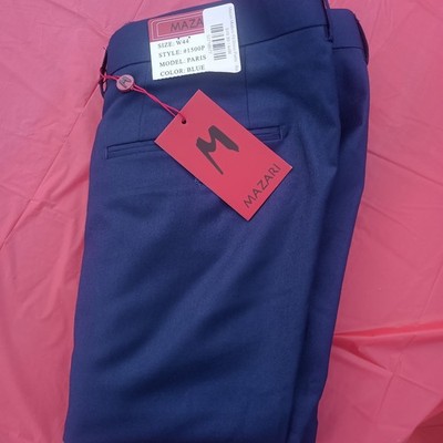 Mazari Men's Dress Slacks- New with Tags, Unhemmed VARIOUS COLORS & SIZES
