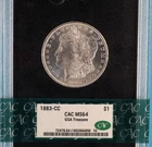 1883-CC Morgan Silver Dollar GSA CAC Graded MS64 w/ Box & COA. Uncirculated