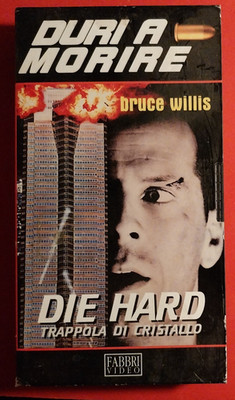 VHS - BRUCE WILLIS - HARD TO MORIRE DIE HARD KRISTALLFALLE