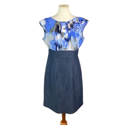 white christmas dresses Thml Suede Collar Denim Dress Denim / Extra Large main image 0
