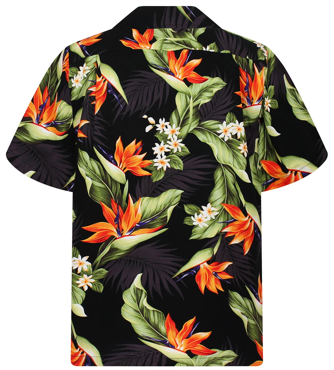 PLA Original Camisa Hawaiano Strelitzie Negro