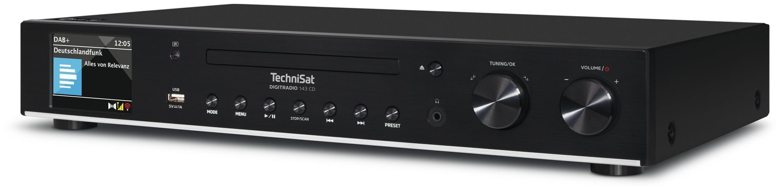 Thumbnail - Technisat Digitradio 143 Bluetooth Dab+, Fm Internet Radio Schwarz