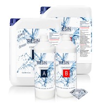 RESINA EPOSSIDICA LIQUIDISSIMA TRASPARENTE 800GR A+B PER DIY, BIJOUX e FAI-DA-TE