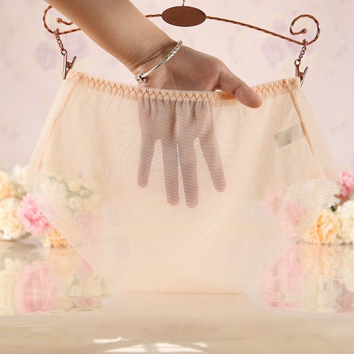 Slip donna maglia trasparente vedere attraverso lingerie biancheria intima mutandine perize mutandine - Foto 23 di 27