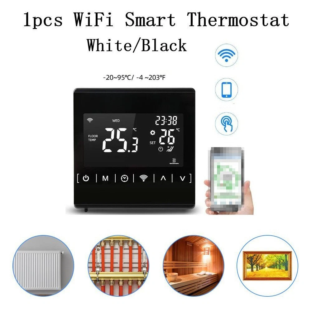 Smart Thermostat For Electric Heating 5-50℃/41-99℉(℃) Child Lock Durable |  eBay
