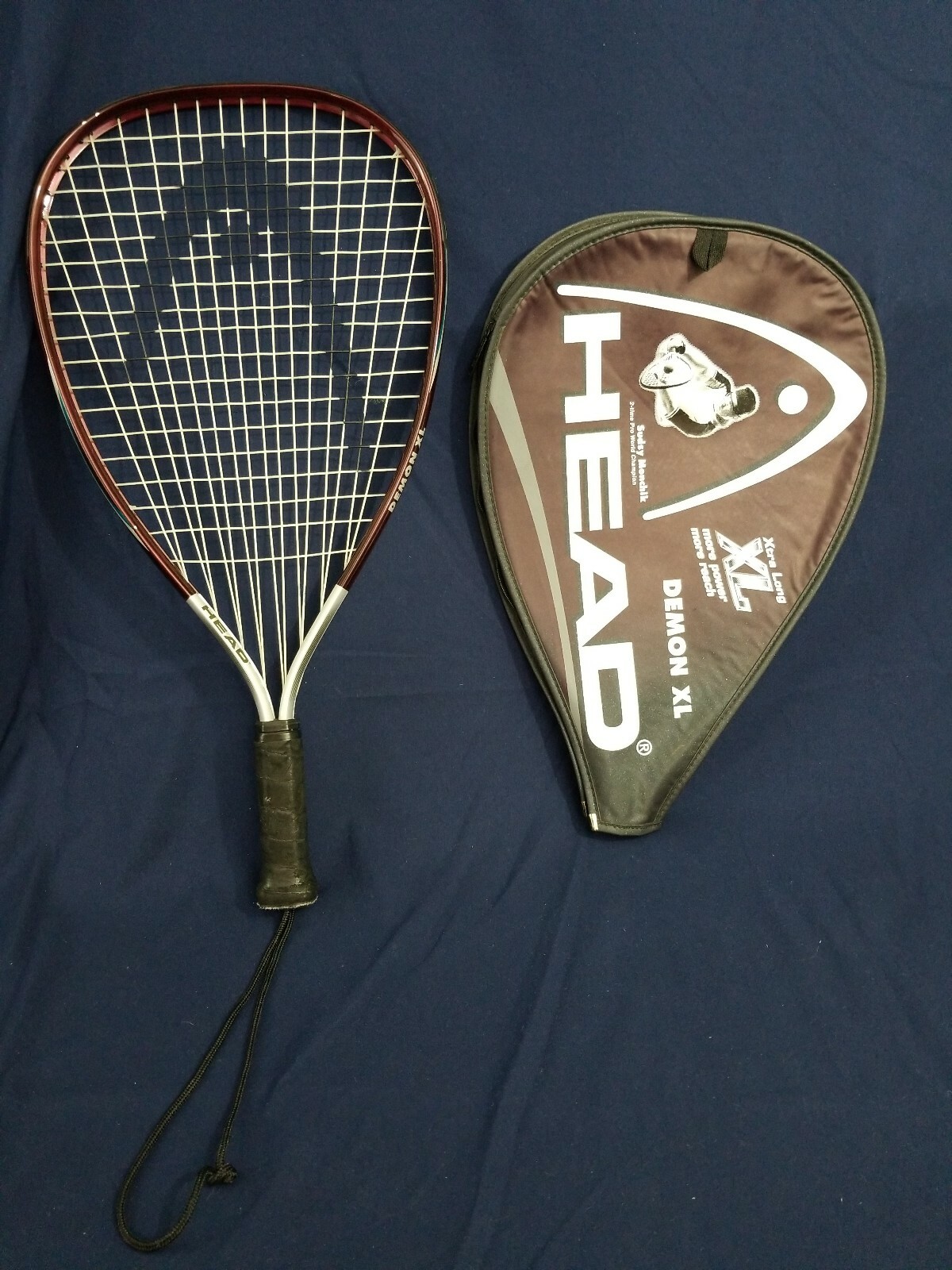 Demon XL HEAD Racquetball Racquet 3 7/8 Sudsy Monchik 2 Time Pro World