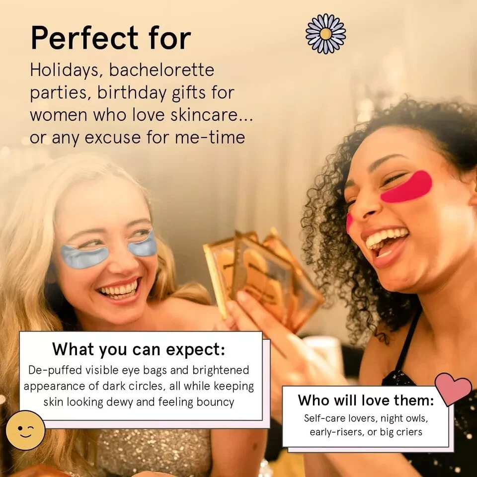 Valentine's Day Gift Set: 12 Pairs Under Eye Patches for Women - Reduce Puffines - Image 4 of 4