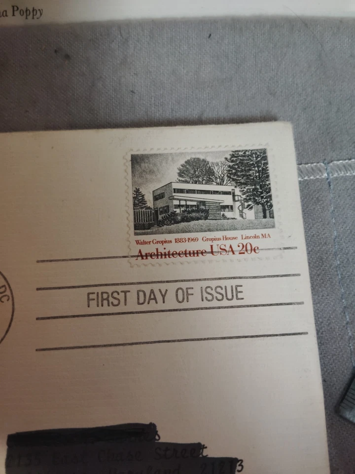 VTG American Architecture Lincoln Massachusetts 1982 Gold Plated Postal... - Image 3 of 4