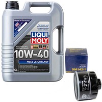 MotoröL Set 10W-40 5 Liter + ÖLfilter FüR Dacia Logan Nissan Note Opel Renault