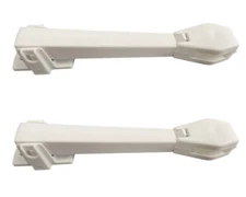 Qty (2) Vertical Blind Cord, String White Tension Pulley, Traverse Rod Pulleys