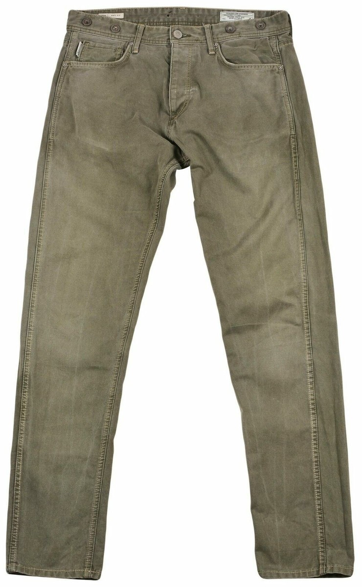 Jack Jones Men's Jeans Erik Anti Fit Original Denim Pants Button