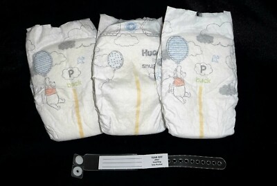 Huggies little Snugglers preemie diapers for Reborn or baby doll, set of 3