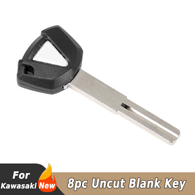 Zx6r Key 8PC Motorcycle Blank Uncut Key For Kawasaki Z650 Ninja ZX-6R Ninja 650 ...