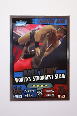 WWE Slam Attax Rumble TCG Mark Henry (World´s Strongest Slam) ( Signature Move)