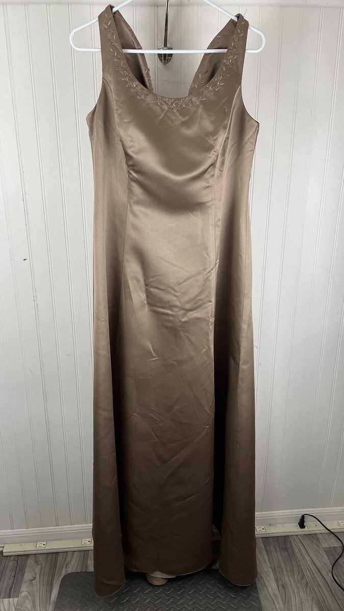 taupe bridesmaid dresses david's bridal Bridesmaids Mother of the Bride Dress Sleeveless Size 14 Size:XX-LARGE this classic style will 030724launch Universal Thread Women's Flutter