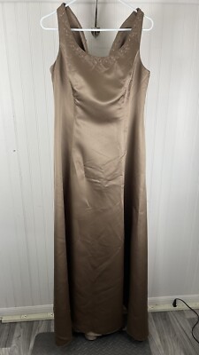 David's Bridal Taupe Bridesmaids Mother of the Bride Dress Sleeveless Size 14 | eBay David's Bridal Taupe Bridesmaids Mother of the Bride Dress Sleeveless Size 14 | eBay