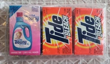 Vintage 90s Tide with Bleach and Downy Ultra Fabric Softener Sample Pack NOS NIP