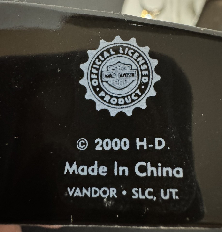 Vintage 2000 Harley Davidson Gas Tank Ceramic Salt And Pepper Shakers