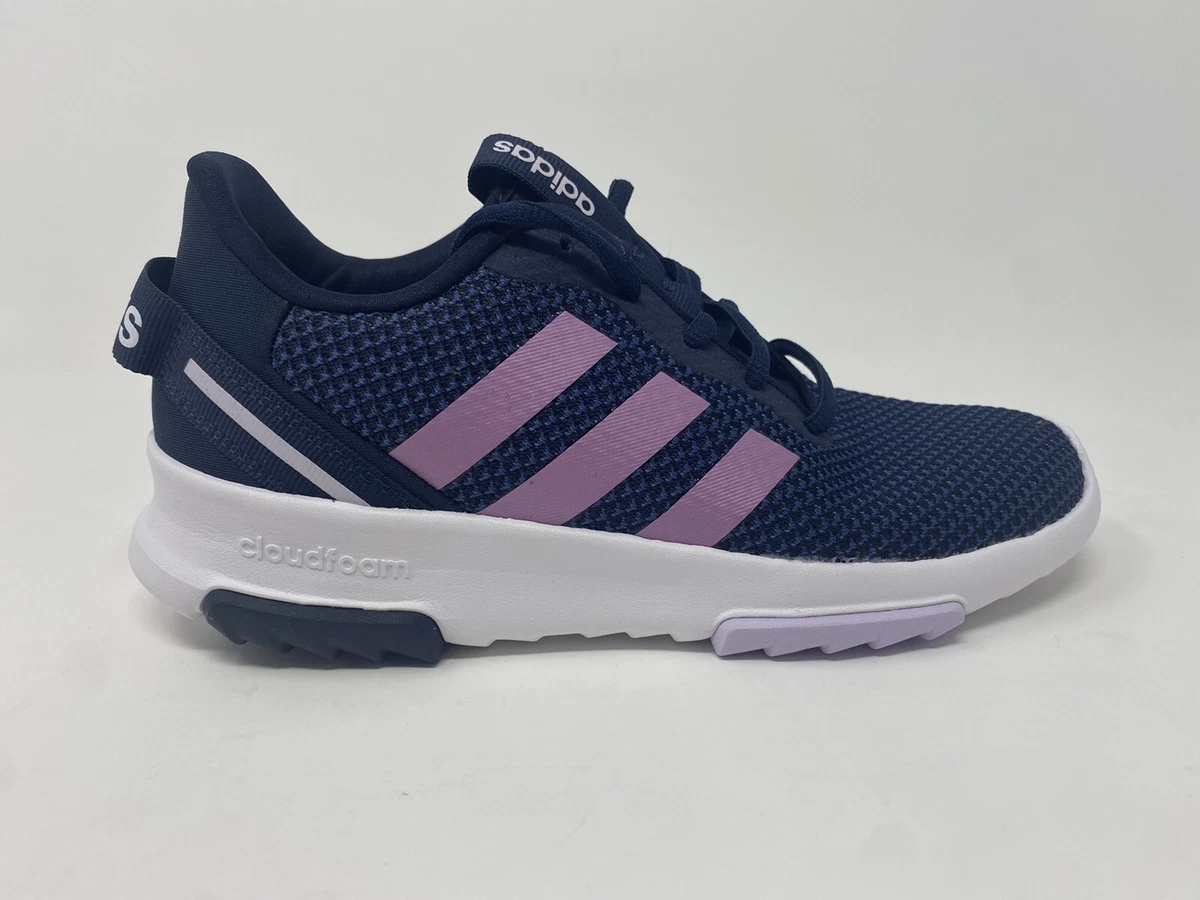 Adidas Racer TR 20 K Running Shoes Sneakers FX7273 Navy Pink Youth Size 4.5