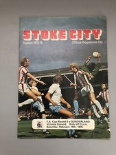 14/02/1976 Stoke City v Sunderland - FA Cup Fifth Round - 1975/76