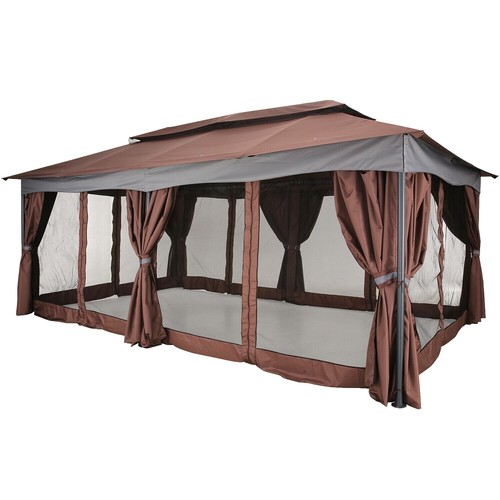 Tettoia Di Ricambio SCOCANOPY Per Barbecue Grill L-GZ238PST-11 | Verde Foresta, Poliestere E Metallo