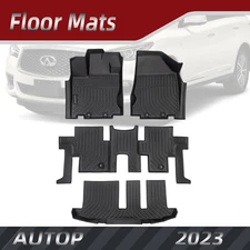 For 2014-2020 Infiniti QX60 Floor Mats Cargo Liners Carpets All-Weather TPE 4pcs