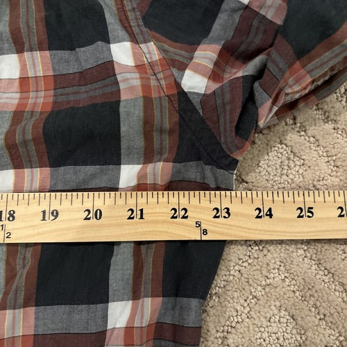 Tailored by j.Crew Mens Button Down Blue red white long Sleeve Dress Shirt Large - Picture 5 of 5