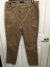 Talbots Women's High Rise Straight Leg Beige Corduroy Pants 10P