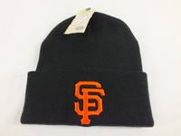 San Francisco Giants Mlb Adult Winter Cuffed Black Knit Beanie By Kc Caps C73 San Francisco Giants Mlb Adult Winter Cuffed Black Knit Beanie By Kc Caps C73