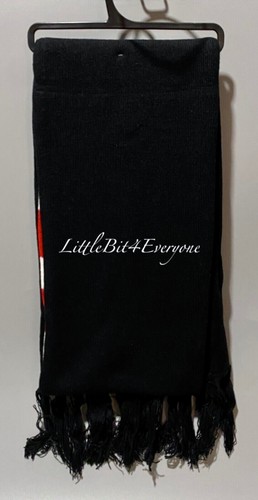 NWT! Exclusive Disney Mickey Mouse Black Red & White Tassel Scarf - Picture 2 of 13