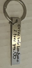 Keychain Engraved Drive Safe Handsome I Love You