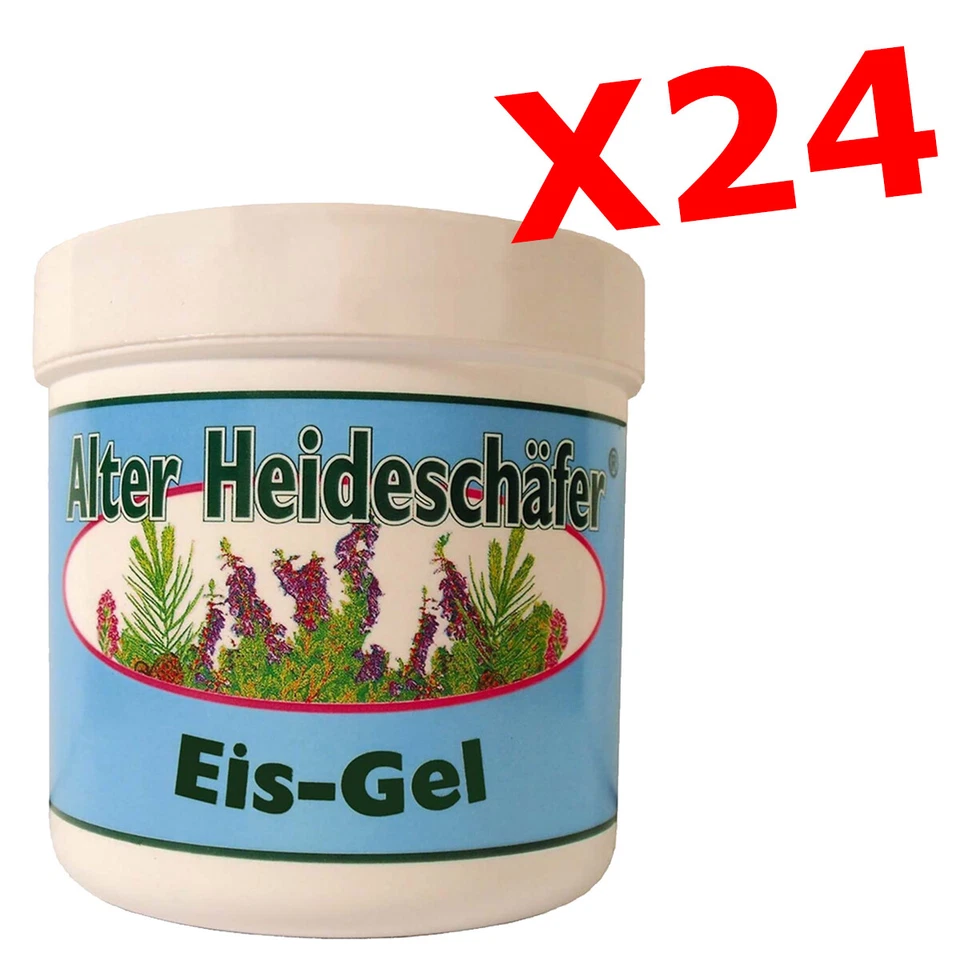 KRÄUTERHOF Kit Maxi Risparmio Alter Heideschafer Gel Effetto Ghiaccio Eis-Gel 24 x 250 ml