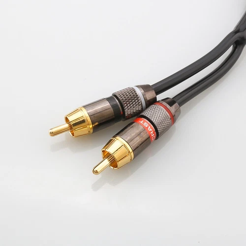 2RCA Male to 4 RCA Male Dual Y Speaker Adapter Wire Stereo HiFi Video Audio Wire - Picture 8 of 9
