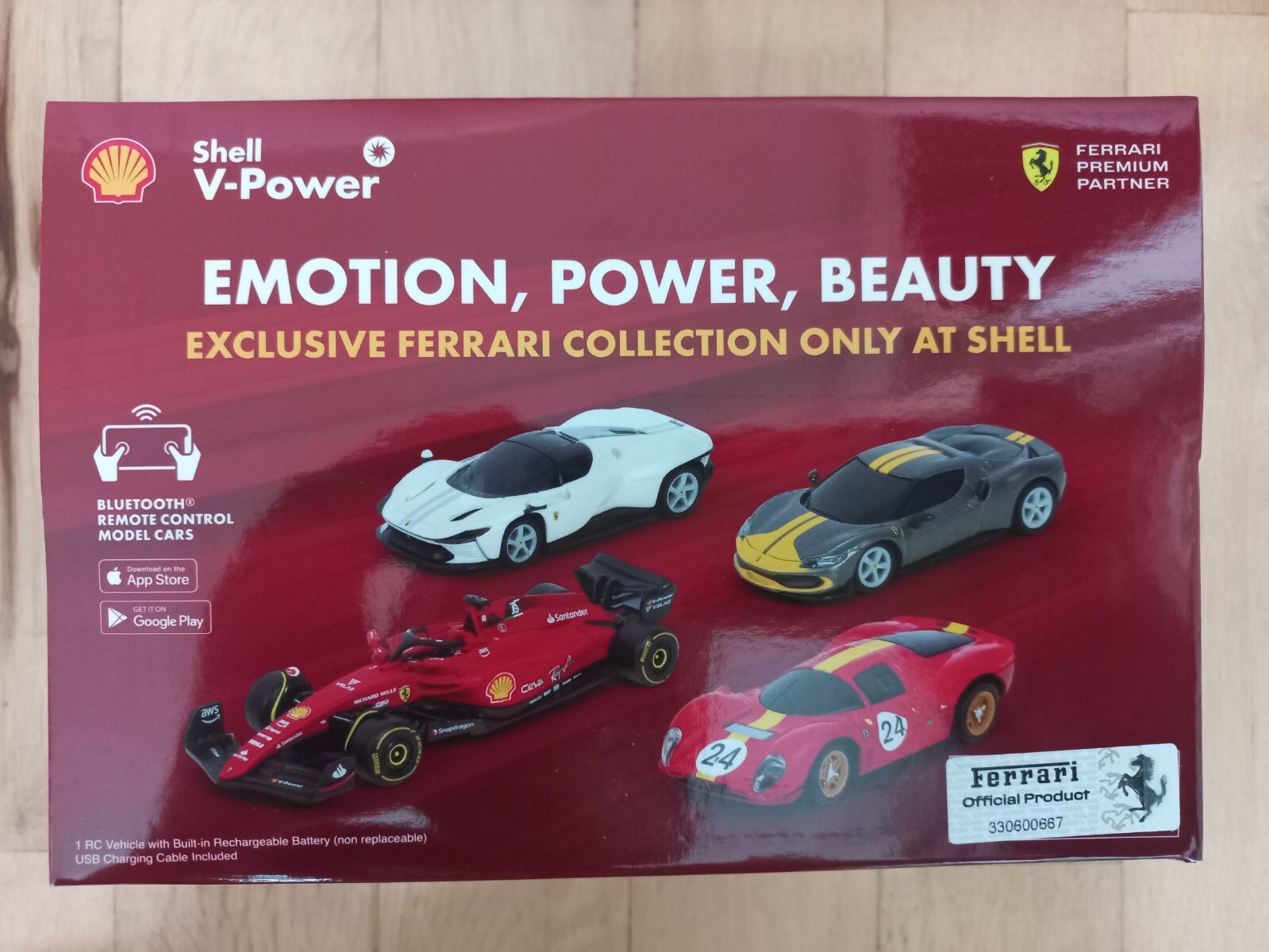 New Shell Bburago 1/41 Ferrari Daytona Collection Bluetooth remote