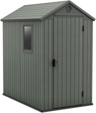 BOX CASETTA GIARDINO KETER DARWIN 4X6 EFFETTO LEGNO VERDE 126X184XH205 CM 70081