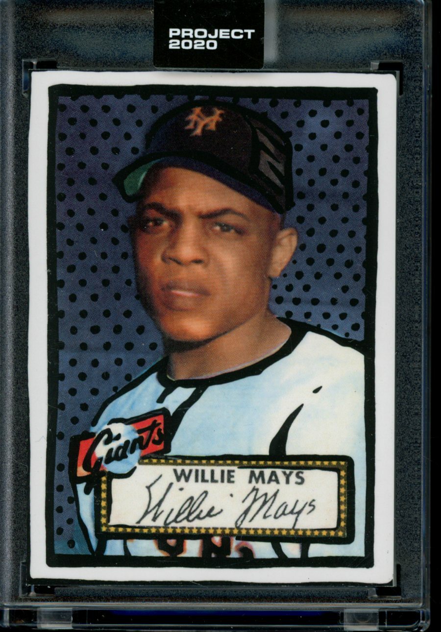 Topps Project 2020 Card #166 Willie Mays 1952 by Joshua Vides