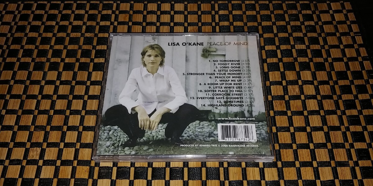 Peace of Mind by Lisa O'Kane (CD, 2004, Raisin'Kane) 783707873428