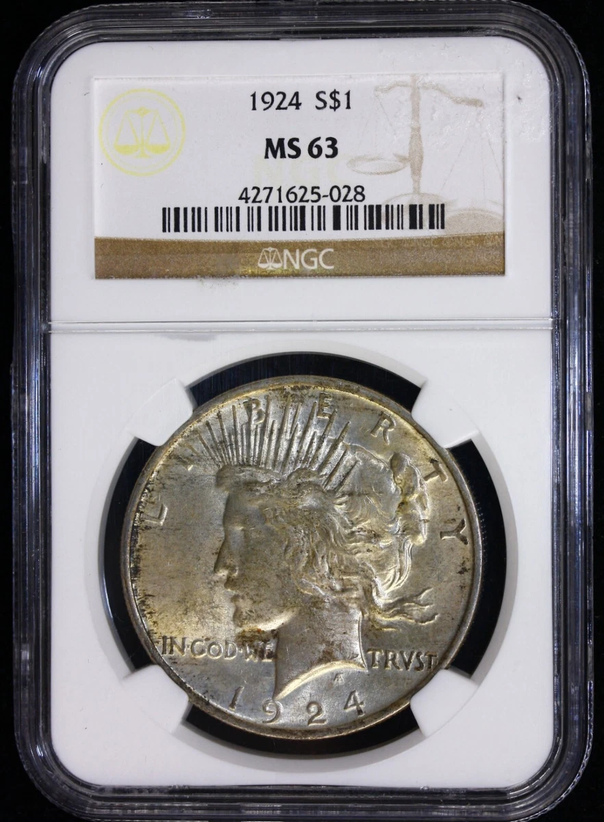 1881 S $1 銀貨 MS 63 MS 63 Graded 1924 Year Peace Dollars (1921-1935) for sale | eBay