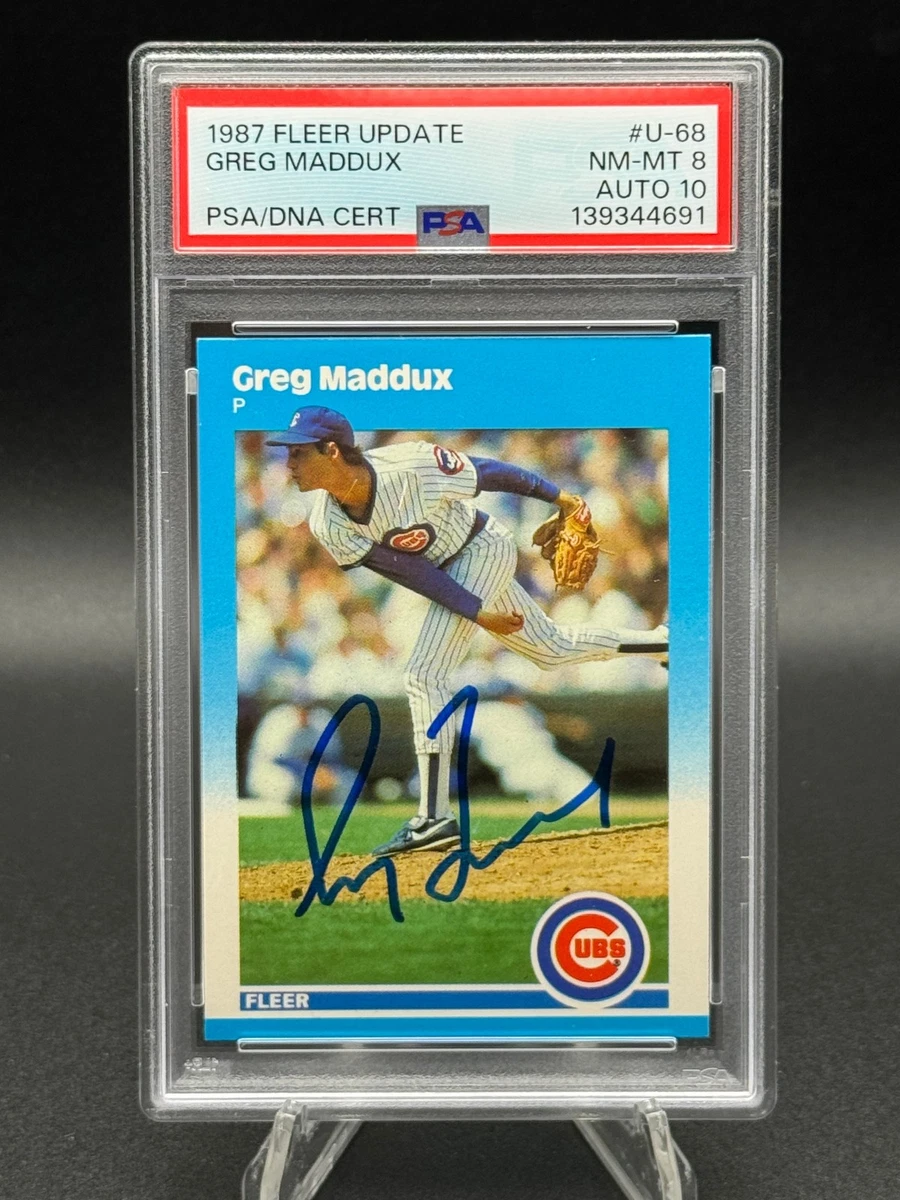 Fleer Greg Maddux Rookie Baseball Sports Trading Cards