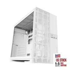  M5 Vent Mesh Front Panel Tempered Glass Mid Tower, E-ATX/ATX White Mesh ver