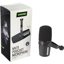 Shure MV7X Dynamic Microphone XLR Podcast Recordings