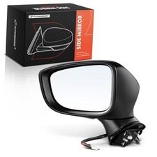 Power Door Mirror Compatible with Mazda 3 2017-2018, 3 Sport Driver Side Black