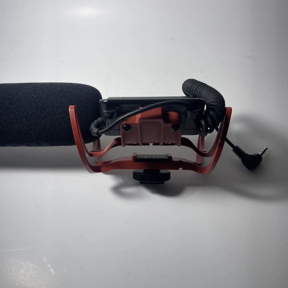 Rode Microphone VideoMic - For Recording - Podcast - Red And Black - No Box - Image 4 of 4